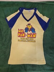 Original Vintage Official ATARI Ms. Pac Man Video Game Expo T-Shirt 1982 Rare 海外 即決