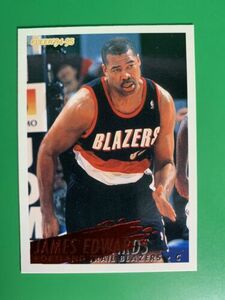 1994-95 Fleer James Edwards #358 Portland Trail Blazers 海外 即決