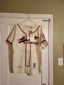 100% Authentic Mitchell & Ness 1944 St. Louis Cardinals Stan Musial Jersey 44 L 海外 即決