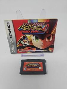 Mega Man Battle Network 4: Red Sun (GBA) Authentic Cartridge (Tested) + Manual 海外 即決