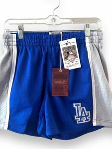 Mitchell & Ness LA Dodgers Women’s Jump Shorts Cooperstown Blue Gray Size Medium 海外 即決