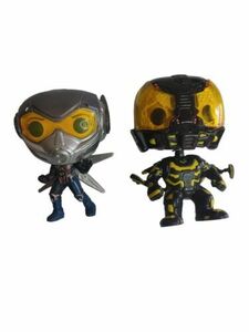 Lot of 2 Funko Pop Marvel Ant-Man Wasp & 86 YELLOW JACKET 海外 即決