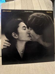 Vintage John Lennon and Yoko Ono 1980 *DOUBLE FANTASY* バイナル LP RECORD ALBUM 海外 即決