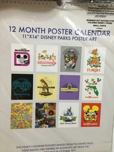 Walt Disney World Parks 50th Anniversary Poster Calendar Orange Bird Big Al 2022 海外 即決