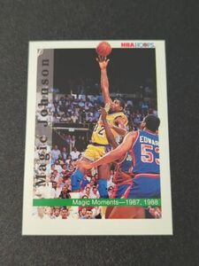 Magic Johnson 1992-93 NBA Hoops Magic Moments #330 Los Angeles Lakers 海外 即決
