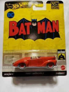 2024 Hot Wheels Premium Pop Culture DC Comics Batman First Batmobile in Red FS 海外 即決