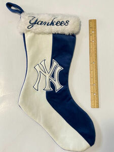 Forever Collectibles New York Yankees 18" Christmas Stocking Faux Fur Embroidery 海外 即決