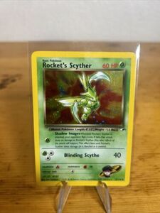 LP Rocket's Scyther Gym Heroes 13/132 HOLO RARE ポケモン CARD WOTC SWIRL. 海外 即決