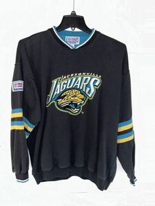 90’s Jacksonville Jaguars Starter NFL Crewneck Sweatshirt Size L 海外 即決