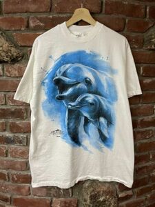 Vintage 90s Atlantis Submarines Maui Dolphins Shirt Size L/XL Made In USA 海外 即決
