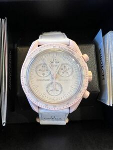 Swatch x Omega MoonSwatch Mission to Venus Pink Women's Watch - S033P100 海外 即決