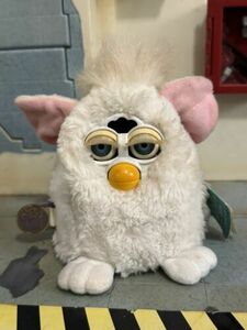 Vintage 1999 Tiger Electronics Furby Baby White 70-940 w/Tags and Working 海外 即決