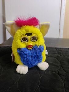 Vintage 1999 Furby Baby Babies Primary Yellow Blue Red Model 70-940 Tiger 海外 即決