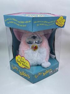 Vintage Furby Babies 1999 Tiger Electronics Pink White Yellow Model 70-940 海外 即決