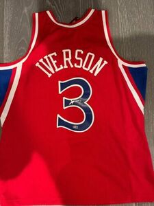 Allen Iverson Sixers Signed Mitchell And Ness Jersey 海外 即決