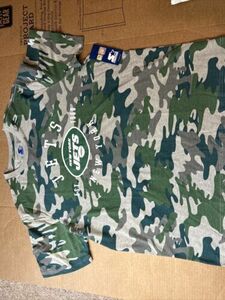 NWT Starter NY New York Jets Camouflage Mens XXXL 3XL T-Shirt 海外 即決