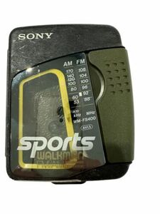 Sony Walkman WM-FS400 Sports TV/AM/FM Radio Cassette Radio Tested Works 海外 即決