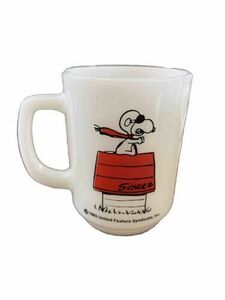 Anchor Hocking Fire King Snoopy Mug, "Curse You, Red Baron" Vintage 1965 海外 即決