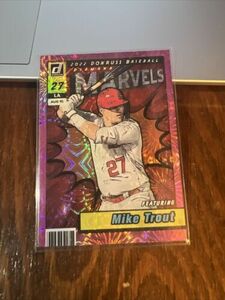 Mike Trout 2022 Donruss Marvels Pink Fireworks #1 Los Angeles Angels 海外 即決