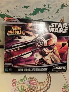 2006 Star Wars Starfighter Vehicle Mace Windu Jedi Starfighter Saga 海外 即決