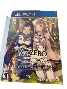 Re:ZERO The Prophecy of the Throne - Collector's Edition (PS4, 2021) NEW 海外 即決