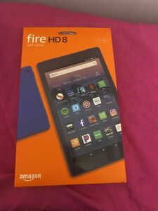 Amazon Fire HD 8 (8th Generation) 16 GB, Wi-Fi, 8 in - Marine Blue -with Alexa 海外 即決