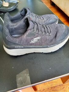 Skechers D'Lux Walker Men's 29cm(US11) Comfort Shoes Grey ブラック 海外 即決