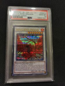 Yu-Gi-Oh Black Rose Dragon PSA 10 1st Edition Duelist Saga DUSA-EN077 海外 即決