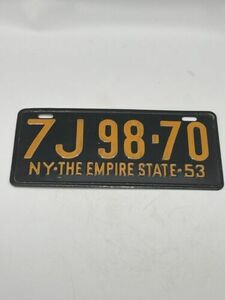 Cereal Premium 1953 53 NY New York Wheaties Mini Bicycle License Plate 7J98-70 海外 即決
