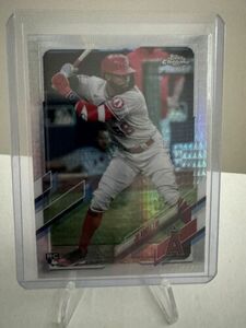 Jo Adell Rookie Prism Refractor RC 2021 Topps Chrome Card #142 Angels Prizm SP 海外 即決