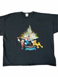 Vintage Disney The Happiest Celebration on Earth Tshirt Men Size 4XL Black XXXXL 海外 即決