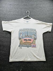 VTG San Antonio Spurs 1995 Midwest Division Champs USA Made XL Used FAST SHIP 海外 即決