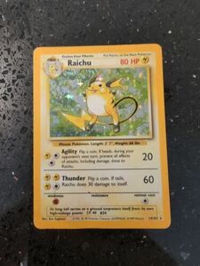 ポケモン TCG Raichu Base Set 14/102 Holo Unlimited Holo Rare 海外 即決