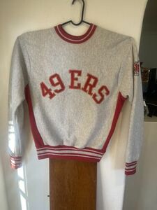 49ers EXTREMELY RARE Vintage Montana Jersey Sweatshirt 海外 即決