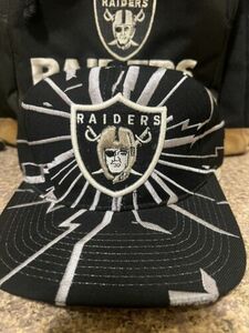 ☆ VINTAGE ☆ Starter Los Angeles RAIDERS Collision HAT vegas oakland shattered 海外 即決