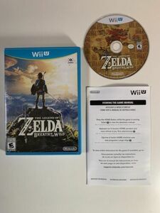 Legend Of Zelda Breath Of The Wild 1st Print (Wii U, 2017) CIB Complete Tested 海外 即決