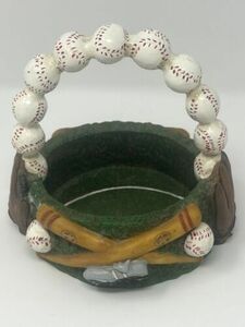 Major League Baseball Mitt Glove Bat Diamond Vanity Basket Dish | MLB 海外 即決