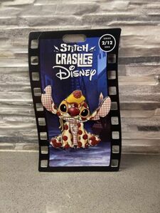 Stitch Crashes Disney Lady And The Tramp February Pin #2/12 海外 即決
