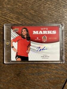 2010 Upper Deck Tobin Heath MLS WPS MARKS Auto #87/100 Atlanta - Nice! 海外 即決