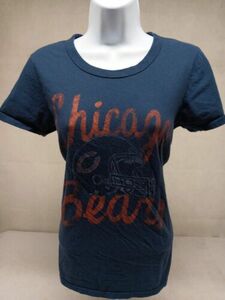 Junk Food Womens Large Blue Chicago Bears Graphic Short Sleeve T-Shirt 海外 即決