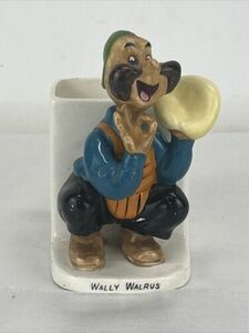 RARE Vintage 1958 Walter Lantz Wally Walrus Woody Woodpecker Planter, Pen Holder 海外 即決