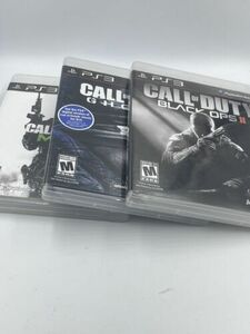 3 Games Call of Duty: Black Ops 2/ Modern Warfare 3/ Ghosts - Playstation 3 PS3 海外 即決