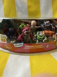 NEW Toy Story VILLAINS 7-FIGURINE SET Disney Store PIXAR Lotso CHUNK Stretch 海外 即決