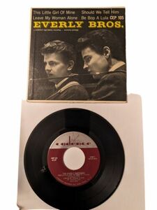 The Everly Brothers This Little Girl Of Mine Board/Be bop alula 45 Rpm Cadence 海外 即決