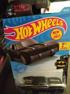 Batman Batmobile Hot Wheels 2021 HW Batman 4/5 Black #181/250 海外 即決