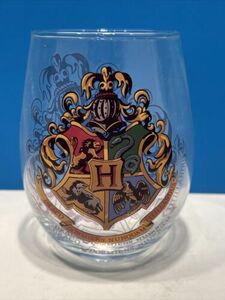 Harry Potter Hogwarts Crest Stemless Wine Glass | Holds 20 Ounces 海外 即決