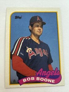 1989 Topps Baseball Card # 243 BOB BOONE CALIFORNIA ANGELS 海外 即決