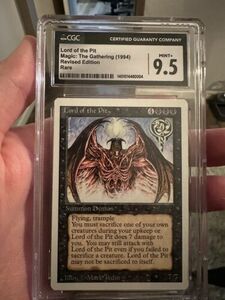 MTG Magic Revised Lord of the Pit CGC 9.5 Graded Population 1 海外 即決