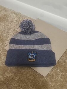 Harry Potter Ravenclaw House Pom Pom Winter Ski Stocking Cap OSFM PreOwned Clean 海外 即決