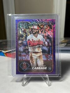 TREY CABBAGE - LA Angels - 2024 Topps Series 1 Purple Foil Rookie Card 435/799 海外 即決